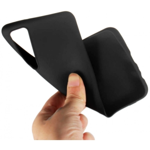 Huawei P Smart 2021 Kılıf İnce Soft Mat Renkli Esnek Silikon Kapak - Siyah