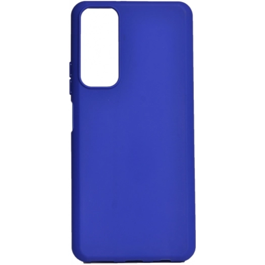 Huawei P Smart 2021 Kılıf Silikon Mat Esnek Kamera Korumalı Biye Kapak - Mavi