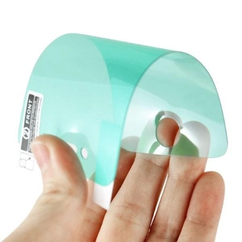 Huawei P Smart S Ekran Koruyucu Gold Nano Esnek Film Kırılmaz - Şeffaf