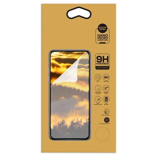 Huawei P Smart S Ekran Koruyucu Gold Nano Esnek Film Kırılmaz - Şeffaf