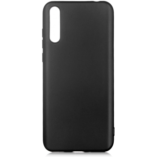 Huawei P Smart S Kılıf İnce Soft Mat Renkli Esnek Silikon Kapak - Siyah