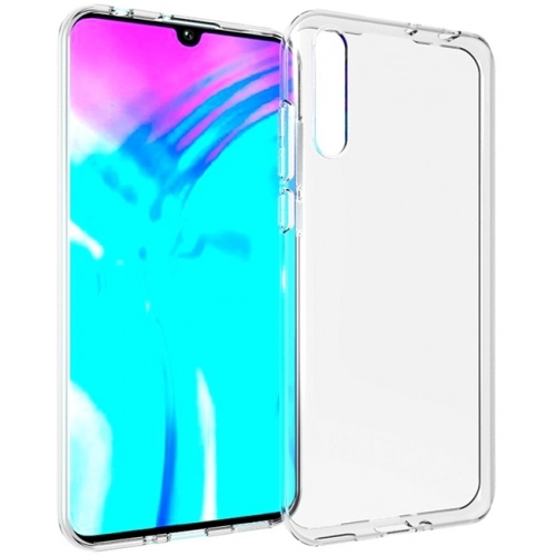 Huawei P Smart S Kılıf Kamera Korumalı Esnek Silikon Kapak - Şeffaf