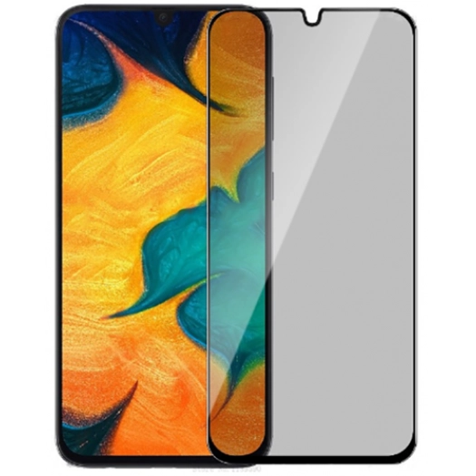 Huawei P Smart S Kırılmaz Cam 5D Ekran Koruyucu Karartmalı Hayalet Cam Privacy Tam Kapatan - Siyah