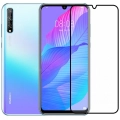 Huawei P Smart S Kırılmaz Cam Tam Kapatan Kenarları Kırılmaya Dayanıklı Cam Ekran Koruyucu - Siyah