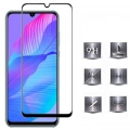 Huawei P Smart S Kırılmaz Cam Tam Kapatan Kenarları Kırılmaya Dayanıklı Cam Ekran Koruyucu - Siyah