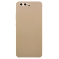 Huawei P10 Plus Kılıf İnce Soft Mat Renkli Esnek Silikon Kapak - Gold