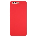 Huawei P10 Plus Kılıf İnce Soft Mat Renkli Esnek Silikon Kapak - Kırmızı