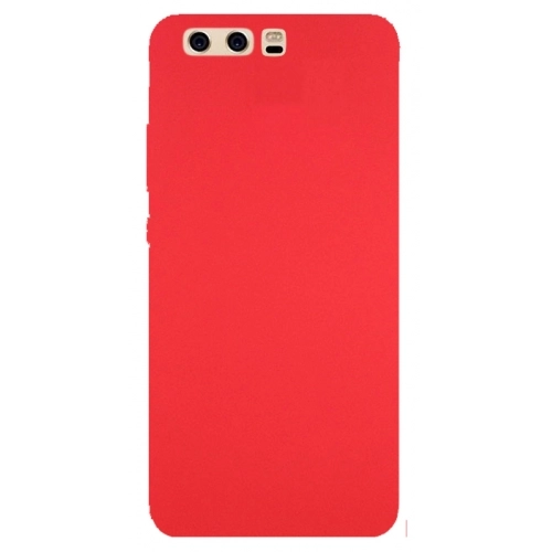 Huawei P10 Plus Kılıf İnce Soft Mat Renkli Esnek Silikon Kapak - Kırmızı