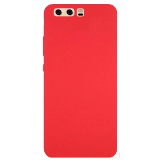 Huawei P10 Plus Kılıf İnce Soft Mat Renkli Esnek Silikon Kapak - Kırmızı