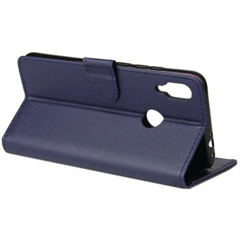 Huawei P20 Lite Kılıf Cüzdanlı Standlı Mıknatıslı Deri Kartlıklı Kapak - Lacivert