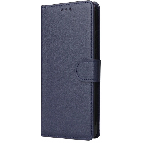 Huawei P20 Lite Kılıf Cüzdanlı Standlı Mıknatıslı Deri Kartlıklı Kapak - Lacivert