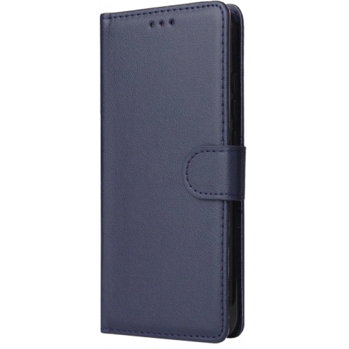 Huawei P20 Lite Kılıf Cüzdanlı Standlı Mıknatıslı Deri Kartlıklı Kapak - Lacivert