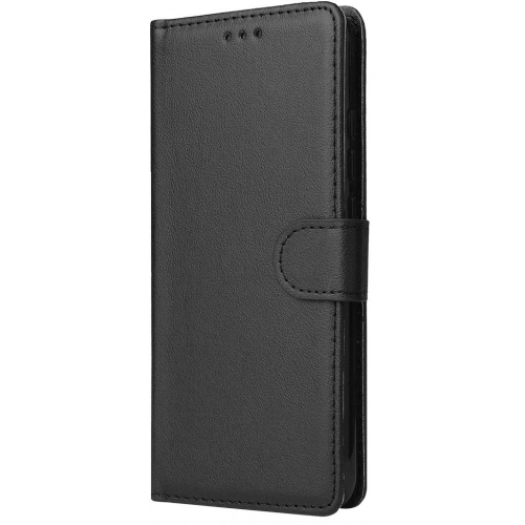 Huawei P20 Lite Kılıf Cüzdanlı Standlı Mıknatıslı Deri Kartlıklı Kapak - Siyah