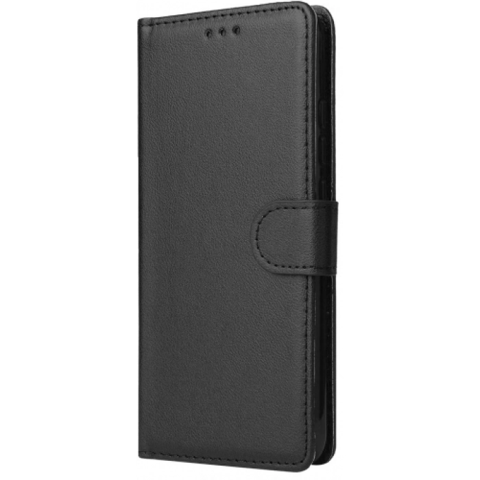 Huawei P20 Lite Kılıf Cüzdanlı Standlı Mıknatıslı Deri Kartlıklı Kapak - Siyah