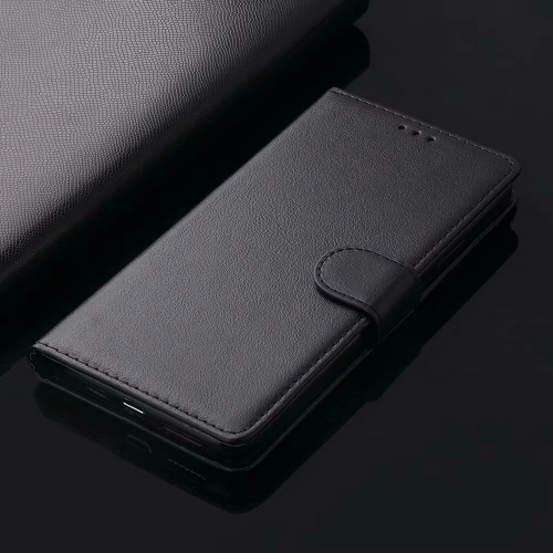 Huawei P20 Lite Kılıf Cüzdanlı Standlı Mıknatıslı Deri Kartlıklı Kapak - Siyah