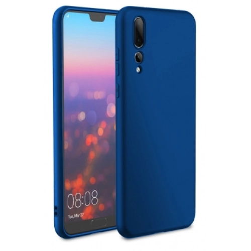 Huawei P20 Pro Kılıf İnce Soft Mat Renkli Esnek Silikon Kapak - Lacivert