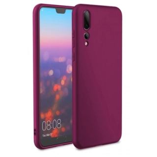 Huawei P20 Pro Kılıf İnce Soft Mat Renkli Esnek Silikon Kapak - Mürdüm