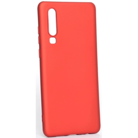 Huawei P30 Kılıf İnce Soft Mat Renkli Esnek Silikon Kapak - Kırmızı