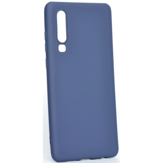 Huawei P30 Kılıf İnce Soft Mat Renkli Esnek Silikon Kapak - Lacivert