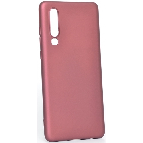 Huawei P30 Kılıf İnce Soft Mat Renkli Esnek Silikon Kapak - Mürdüm