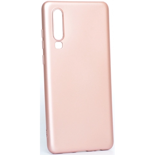 Huawei P30 Kılıf İnce Soft Mat Renkli Esnek Silikon Kapak - Rose Gold