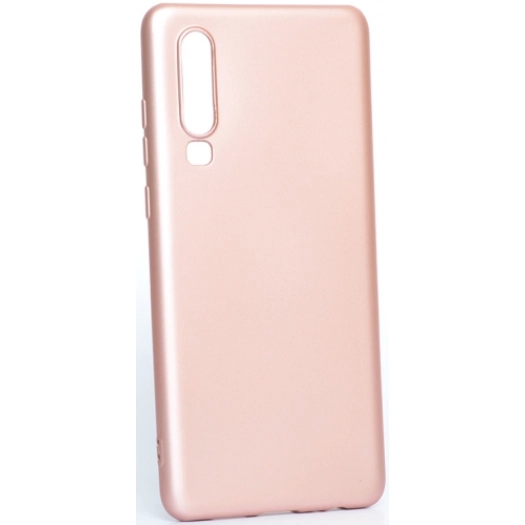 Huawei P30 Kılıf İnce Soft Mat Renkli Esnek Silikon Kapak - Rose Gold