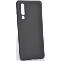 Huawei P30 Kılıf İnce Soft Mat Renkli Esnek Silikon Kapak - Siyah