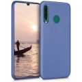 Huawei P30 Lite Kılıf İnce Soft Mat Renkli Esnek Silikon Kapak - Lacivert