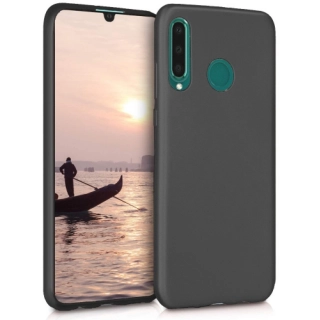 Huawei P30 Lite Kılıf İnce Soft Mat Renkli Esnek Silikon Kapak - Siyah