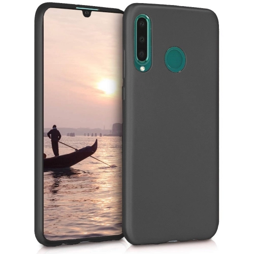 Huawei P30 Lite Kılıf İnce Soft Mat Renkli Esnek Silikon Kapak - Siyah