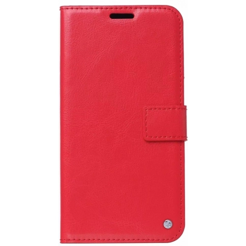 Huawei P30 Lite Kılıf Standlı Kartlıklı Cüzdanlı Kapaklı - Kırmızı