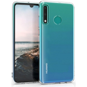 Huawei P30 Lite Kılıf Kamera Korumalı Esnek Silikon Kapak - Şeffaf