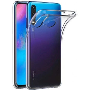 Huawei P30 Lite Kılıf Ultra İnce Kaliteli Esnek Silikon 0.2mm - Şeffaf