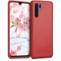Huawei P30 Pro Kılıf İnce Soft Mat Renkli Esnek Silikon Kapak - Kırmızı
