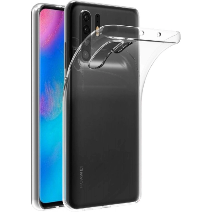 Huawei P30 Pro Kılıf Kamera Korumalı Esnek Silikon Kapak - Şeffaf