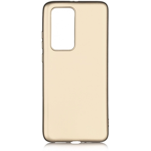 Huawei P40 Kılıf İnce Soft Mat Renkli Esnek Silikon Kapak - Gold