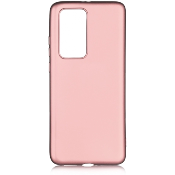 Huawei P40 Kılıf İnce Soft Mat Renkli Esnek Silikon Kapak - Rose Gold