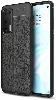 Huawei P40 Kılıf Deri Görünümlü Parmak İzi Bırakmaz Niss Silikon - Siyah