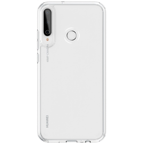 Huawei P40 Lite E Kılıf Korumalı Kenarları Silikon Arkası Sert Coss Kapak  - Şeffaf