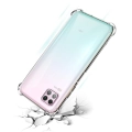 Huawei P40 Lite Kılıf Silikon Köşe Korumalı Airbag Darbe Emici Kapak - Şeffaf