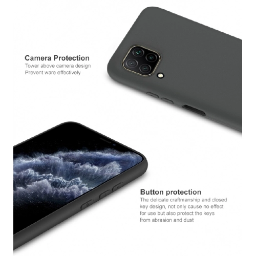 Huawei P40 Lite Kılıf İnce Soft Mat Renkli Esnek Silikon Kapak - Mürdüm