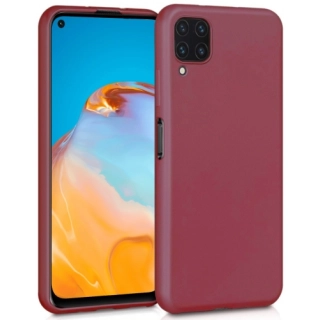 Huawei P40 Lite Kılıf İnce Soft Mat Renkli Esnek Silikon Kapak - Mürdüm