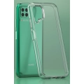 Huawei P40 Lite Kılıf Korumalı Kenarları Silikon Arkası Sert Coss Kapak  - Şeffaf