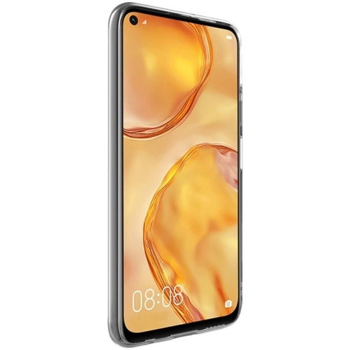 Huawei P40 Lite Kılıf Kamera Korumalı Esnek Silikon Kapak - Şeffaf