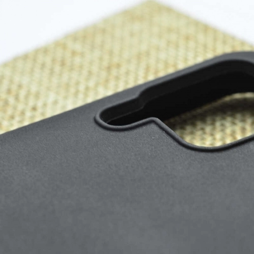 Huawei P40 Lite Kılıf Silikon Mat Esnek Kamera Korumalı Biye Kapak - Siyah