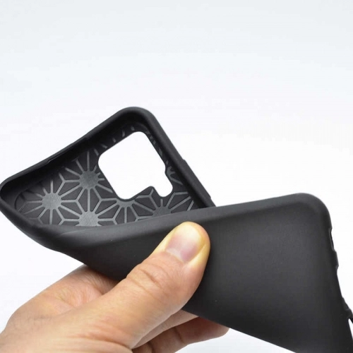 Huawei P40 Lite Kılıf Silikon Mat Esnek Kamera Korumalı Biye Kapak - Siyah