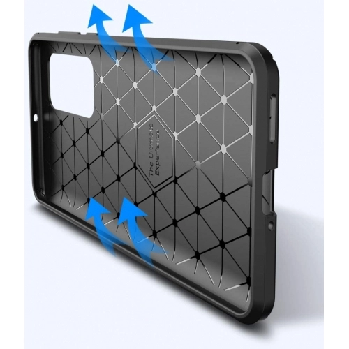 Huawei P40 Pro Kılıf Silikon Parmak İzi Bırakmayan Karbon Soft Negro Kapak - Siyah