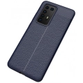 Huawei P40 Pro Kılıf Deri Görünümlü Lüks Parmak İzi Bırakmaz Niss Silikon Kapak - Lacivert