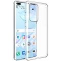 Huawei P40 Pro Kılıf Kamera Korumalı Esnek Silikon Kapak - Şeffaf