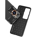 Huawei P60 Pro Kılıf Silikon Parmak İzi Bırakmayan Karbon Soft Negro Kapak - Siyah